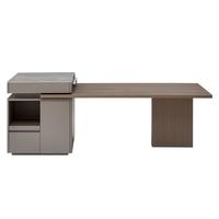 全友【迷瞪】670258赫尔曼岛台餐桌一体可伸缩现代极简餐桌椅 单岛台餐桌