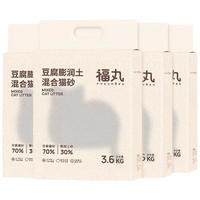 FUKUMARU/福丸 真空装 膨润土混合猫砂 玉米味混合猫砂3.6kg*4