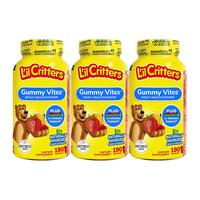 L'il Critters L’ilCritters丽贵儿童叶黄素维生素cd3多种复合维生素营养小熊软糖190粒2岁以上 复合维生素*3瓶