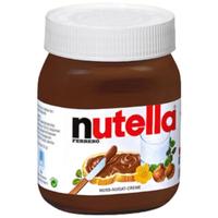 费列罗 FERRERO)Nutella巧克力酱玻璃瓶装450g榛果可可酱调味料