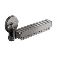 卡贝(cobbe)折叠吸盘晾衣架壁挂式免打孔2折2段 双吸盘2节折叠晾衣架