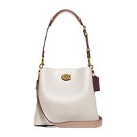 COACH 蔻驰 WILLOW系列 女士单肩水桶包 C3916B4BK 白色 小号