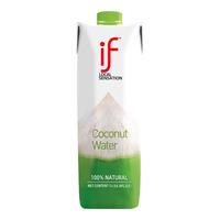 if100%天然椰子水果汁椰荔枝葡萄龙眼蜜桃芒果香蕉饮料椰汁 1L【大瓶家庭分享装】 12瓶