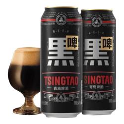 青岛啤酒 精酿黑啤酒 原麦汁浓度12°P  500ml*12罐 整箱装