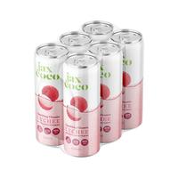 珏士高（jaxcoco）荔枝味维生素气泡水（碳酸饮料）320ml*6 越南 荔枝味320ml*6