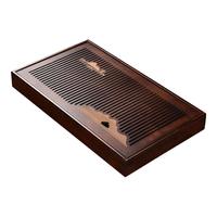 琦轩源茶盘小型茶台家用小茶台小型茶托盘简易小茶盘茶具托盘轻奢现代 胡桃木色山外山盛水(中)