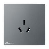 雷士 NVC Lighting照明 心悦系列 Q3 三孔插座 星空灰