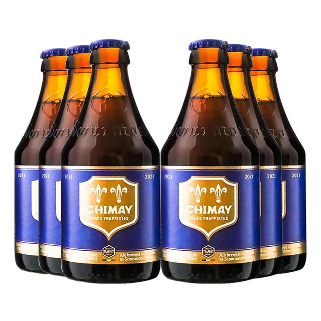 智美 蓝帽啤酒 组合装 330ml*6瓶