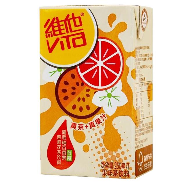维他 经典柠檬味茶饮料 250ml*6盒