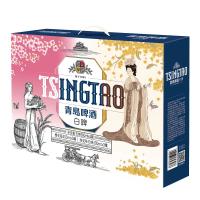 青岛啤酒 白啤礼盒500ml10罐 白啤4罐+樱花味3罐+桂花味3罐＋精美杯子