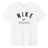 NIKE 耐克男童短袖T恤轻薄柔软2025夏季抗皱耐磨儿童运动短T 纯白色【抗皱耐磨】 110 /52 【身高98-104cm】