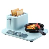 东菱 Donlim 多功能锅早餐机吐司机烤面包机三明治机面包机多士炉料理机家用火锅DL-3405（晴空蓝）