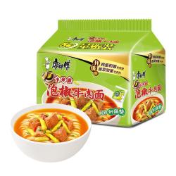 康师傅 小米椒 泡椒牛肉面 5袋