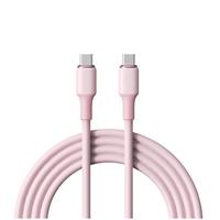 罗马仕苹果16/15充电线双头type-c数据线液态硅胶快充线车载适用iPhone15/iPad Pro/MacBook/平板1.2米粉