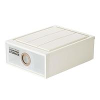 CHAHUA 茶花 990044 抽屉式收纳箱 21L*2个 灰黄色