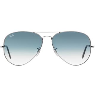 Ray-Ban 雷朋 Aviator飞行员系列 男女款太阳镜 0RB3025 003/3F 银框蓝片 62mm