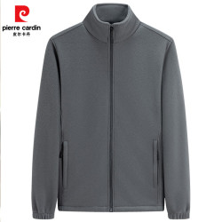 皮尔·卡丹 皮尔卡丹（pierre cardin）特价清仓  男士双面摇粒绒夹克外套