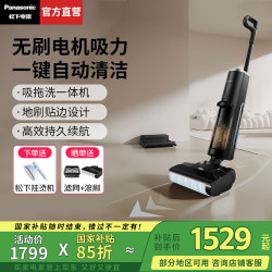 松下 Panasonic 家用洗地机吸拖洗一体手持扫地机活水清洁XC25 暗夜黑