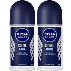 妮维雅男士 妮维雅（NIVEA）男士爽身走珠液温和香体露干爽腋下抑汗净味不黏腻学生送男友礼物