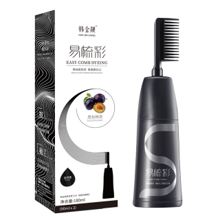 有券的上：韩金靓 HANJINLIANG 破价！易梳彩染发剂  自然黑180ml