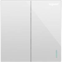 legrand 罗格朗 仕典系列 K8/32/2/2CE 双开双控开关 玉兰白