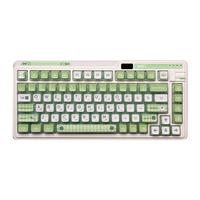 KZZI 珂芝 K75炫彩版 82键 2.4G蓝牙 多模无线机械键盘 柠檬绿 柠檬轴 RGB