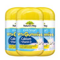 澳萃维 Nature's WayNature’s Way 佳思敏 儿童复合维生素D3加钙软糖3瓶套装 60粒/瓶 澳洲 