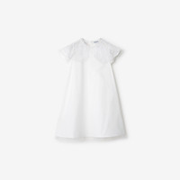 BURBERRY女童 薄纱衣领棉质连衣裙 81014101