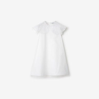 BURBERRY女童 薄纱衣领棉质连衣裙 81014101