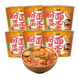 白象 方便面 粉面菜蛋酸辣豚骨味泡面粉丝卤蛋整箱156g*12桶