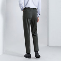 柒牌（SEVEN）2024春季犀牛褶双褶商务休闲上班通勤男士西裤长裤子 126H70850+炭灰 28