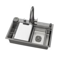 尹西(EUNX)HIPO净界盆前置过滤微气泡果蔬清洗水槽大单槽飞雨304不锈钢