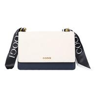 COOGI包包女包奢侈品牌女士单肩斜挎包女神女友 米白