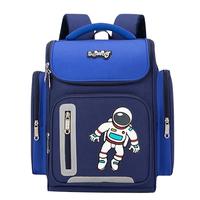 巴布豆(BOBDOG)书包小学生一二三到四五六年级男女童防泼水轻减负大容量双肩背包 大号绿色火箭