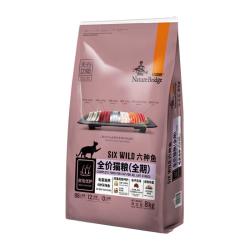 比瑞吉 无谷系列 六种鱼全阶段猫粮 8kg