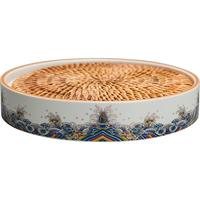 容山堂 金丝珐琅壶承 14.2*2.6cm