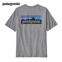 Patagonia 巴塔哥尼亚 经典混纺短袖T恤 P-6 Logo 38504