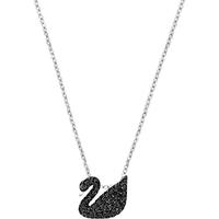 SWAROVSKI 施华洛世奇 ICONIC系列 5347330 天鹅项链 38cm 小号 黑银色