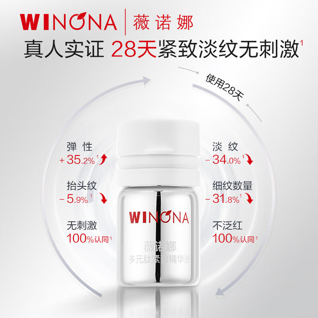 薇诺娜 多元肽紧致精华液1.5ml*7 抗皱紧致护肤品男女士生日礼物