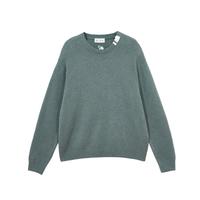 杰克·琼斯（JACK&JONES）秋冬男士简约时尚圆领长袖纯色针织衫毛衣打底衫上衣衣服男装 深灰绿E56 175/96A/M