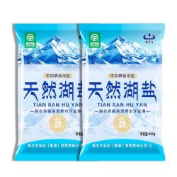 察尔汗 绿色食品级天然湖盐未加碘青海调味食用盐 绿色食品级天然湖盐400gX4袋