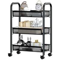 移动端、京东百亿补贴：溢彩年华 YCI1056-BK 特瓦伦圆管手推车 黑色 3层