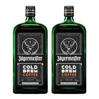 野格（Jagermeister）洋酒 冷萃 力娇酒 利口酒 配制酒 1L*2瓶 咖啡味 1000mL 2瓶 组合装