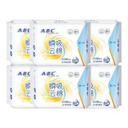 ABC 免运ABC卫生巾姨妈巾瞬吸云棉柔亲肤日用组合正品