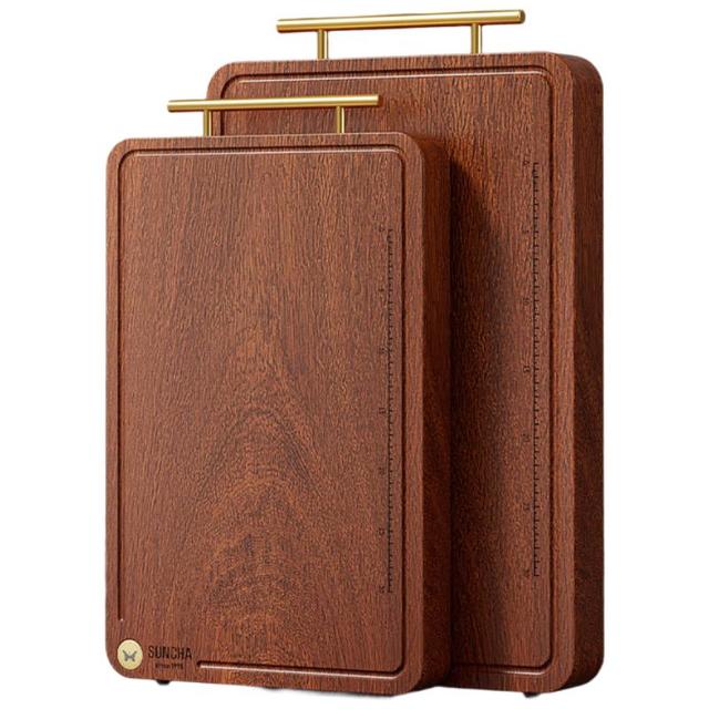 双枪 金标乌檀木整木菜板40*28*2.5