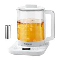 康佳（KONKA） 养生壶 煮茶壶煮茶器电热水壶烧水壶家用多功能恒温水壶花茶壶你玻璃药膳壶电水壶 【滤网款】1.8L智能预约  20大功能
