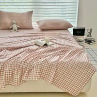 A类 母婴级水洗棉床单件宿舍床单可水洗