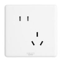 国家补贴：德力西 开关插座面板 CD815系列 10A斜五孔插座 QSE86ZS/3