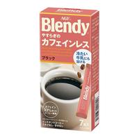 AGF日本agf blendy哺乳期低因黑咖啡低咖啡因速溶咖啡拿铁无脱 低因黑咖啡2g7条