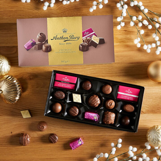 Anthon Berg 爱顿博格 AnthonBerg）果仁巧克力礼盒145g高端零食送男女友